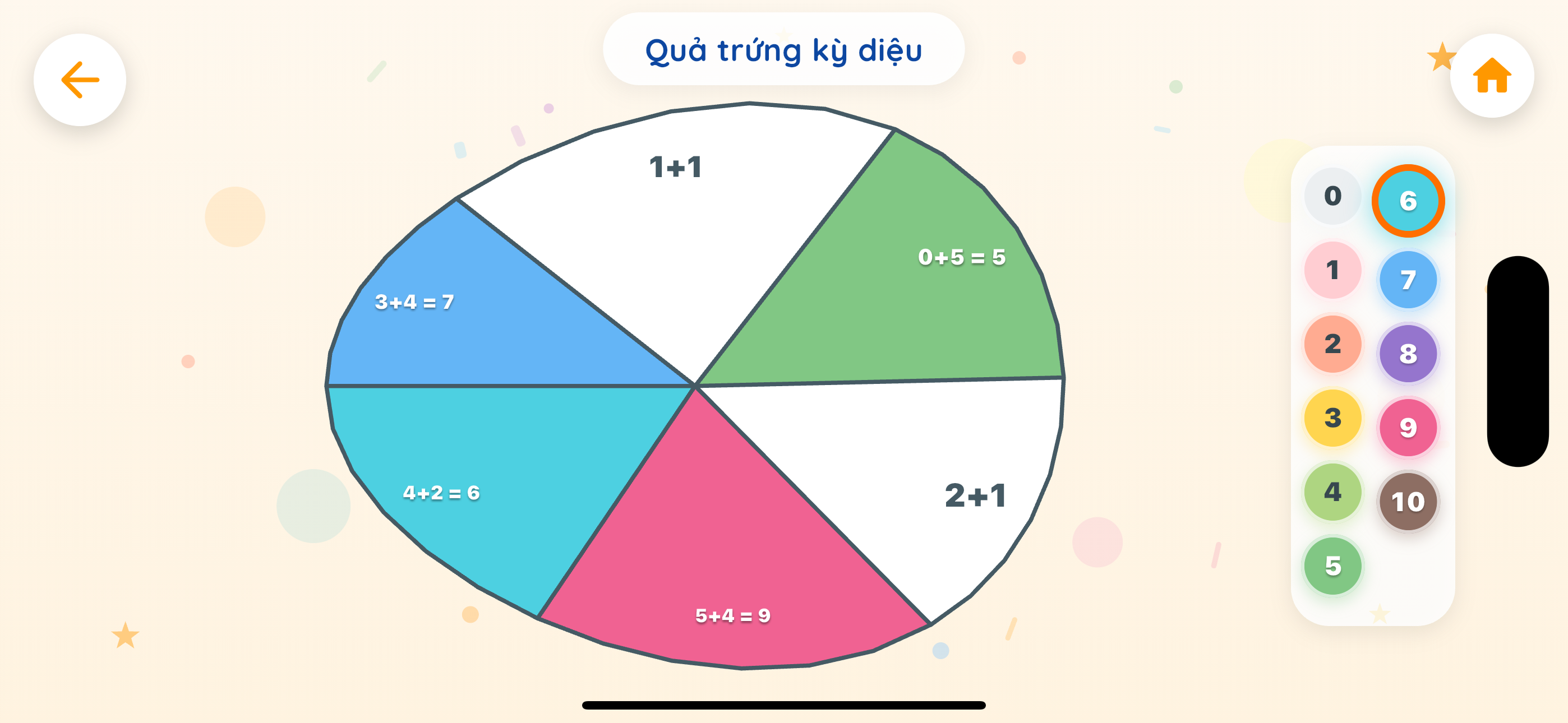 Trò chơi Họa sĩ tính nhẩm — bé tô màu quả trứng kỳ diệu qua các phép cộng