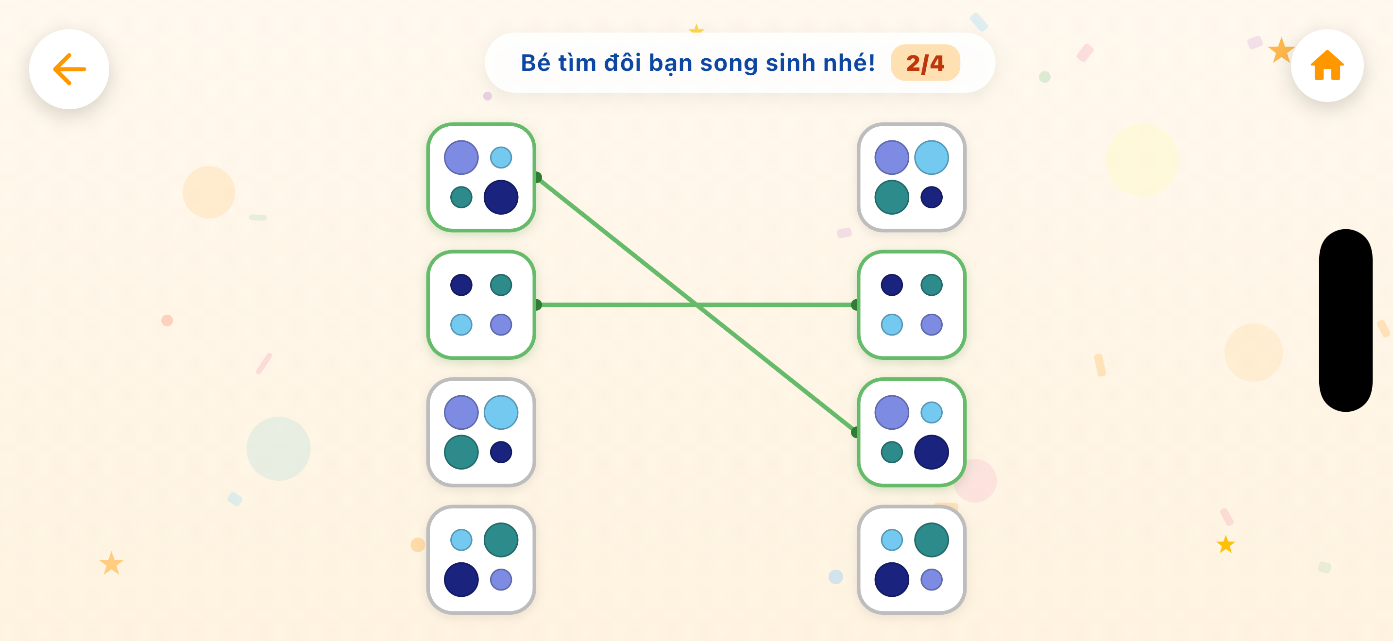 Trò chơi 'Đôi bạn song sinh' — bé ghép cặp giống nhau trên iPhone